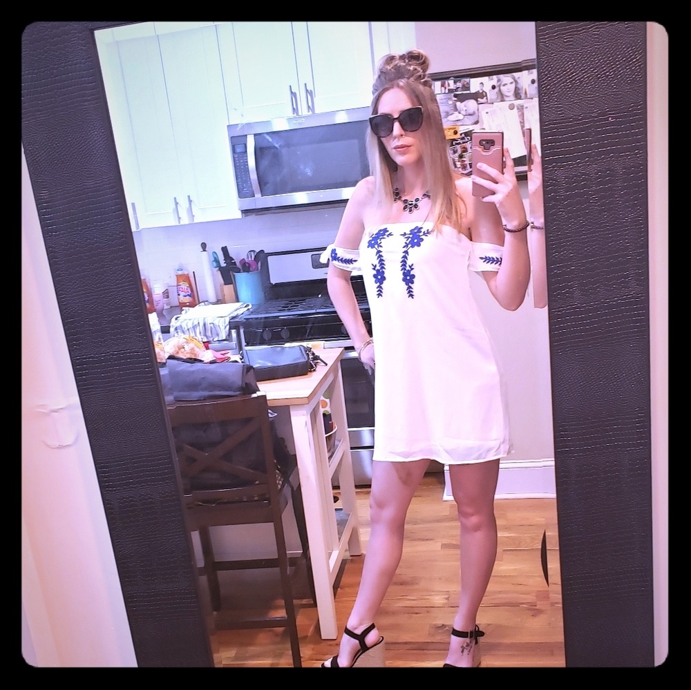 Lulus off the shoulder summer dress